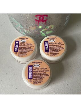 3 Nailene Peach Acrylic Nail Powder
